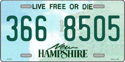 NH license plate 3668505