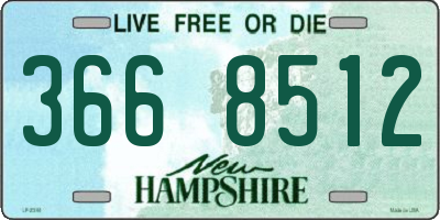 NH license plate 3668512