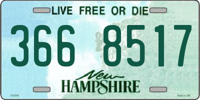 NH license plate 3668517