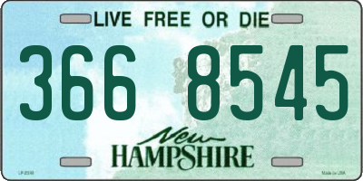 NH license plate 3668545