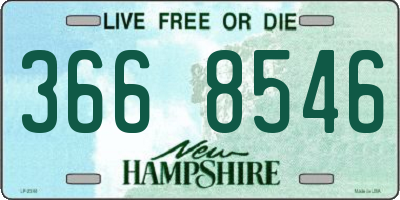 NH license plate 3668546