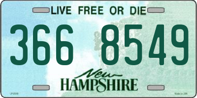 NH license plate 3668549
