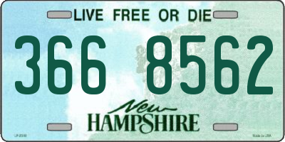 NH license plate 3668562