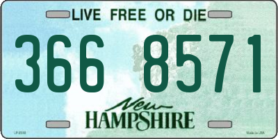 NH license plate 3668571