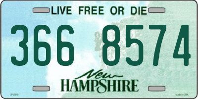 NH license plate 3668574