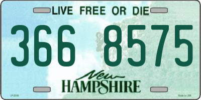 NH license plate 3668575