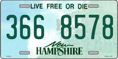 NH license plate 3668578