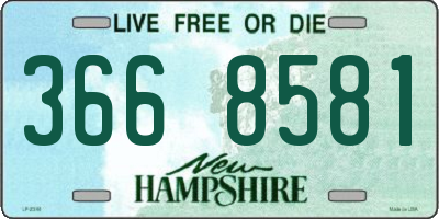 NH license plate 3668581