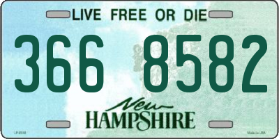NH license plate 3668582