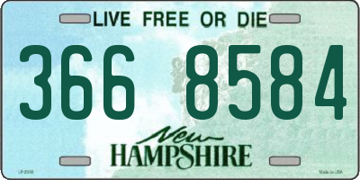 NH license plate 3668584