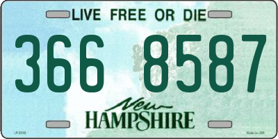 NH license plate 3668587