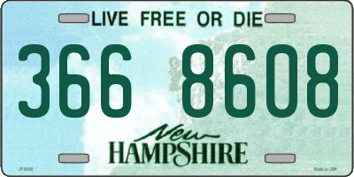 NH license plate 3668608