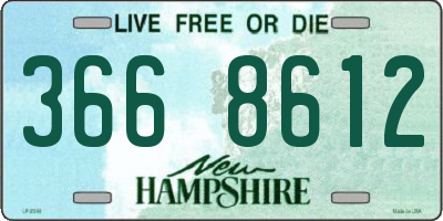 NH license plate 3668612