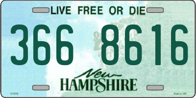 NH license plate 3668616