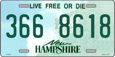 NH license plate 3668618