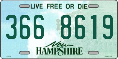 NH license plate 3668619