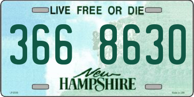 NH license plate 3668630