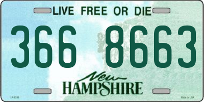 NH license plate 3668663