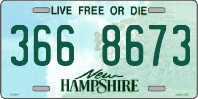NH license plate 3668673