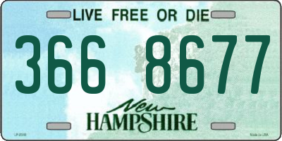 NH license plate 3668677