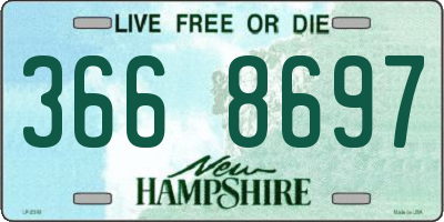 NH license plate 3668697