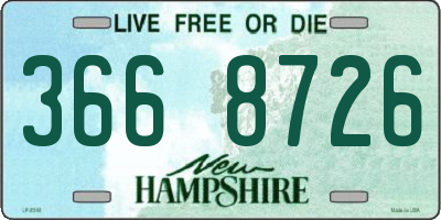 NH license plate 3668726