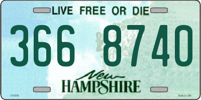 NH license plate 3668740