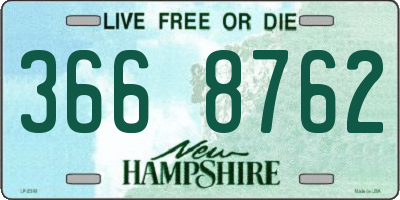 NH license plate 3668762