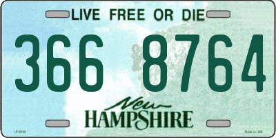 NH license plate 3668764