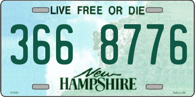 NH license plate 3668776