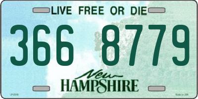 NH license plate 3668779