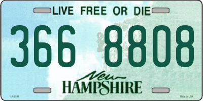 NH license plate 3668808