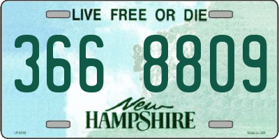 NH license plate 3668809