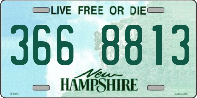 NH license plate 3668813