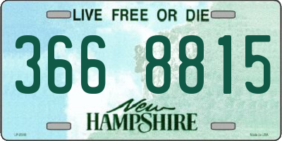 NH license plate 3668815