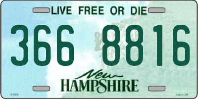 NH license plate 3668816