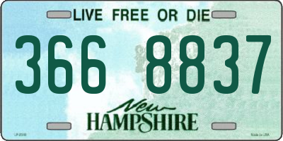 NH license plate 3668837