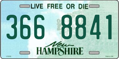 NH license plate 3668841