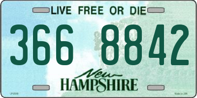 NH license plate 3668842