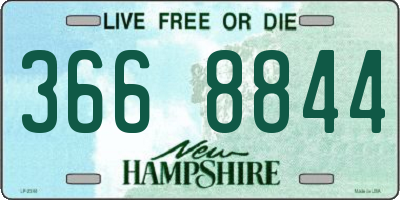 NH license plate 3668844