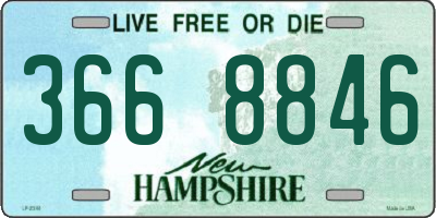 NH license plate 3668846