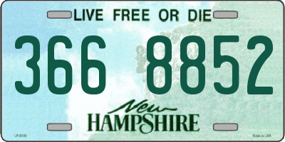 NH license plate 3668852