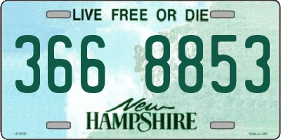 NH license plate 3668853