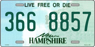 NH license plate 3668857