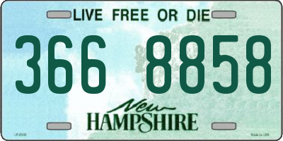 NH license plate 3668858