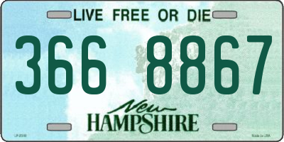 NH license plate 3668867
