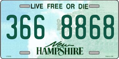 NH license plate 3668868