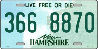 NH license plate 3668870