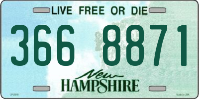 NH license plate 3668871
