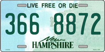 NH license plate 3668872